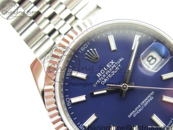 Best AAA Replica Sites Bracelet Best 1:1 41 Marker ZF 2438 Steel 126334 Blue Dial A 904L Stick Edition on Jubilee DateJust Compact 1217